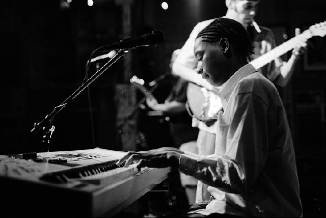 Ground-Zero-Clarksdale Clarksdale MS, Ground Zero Blues Club: This 15 year old played guitar for the headliner act but during their breaks moved over to play keyboard for another group. He told me he also played in his high school band and his church choir.